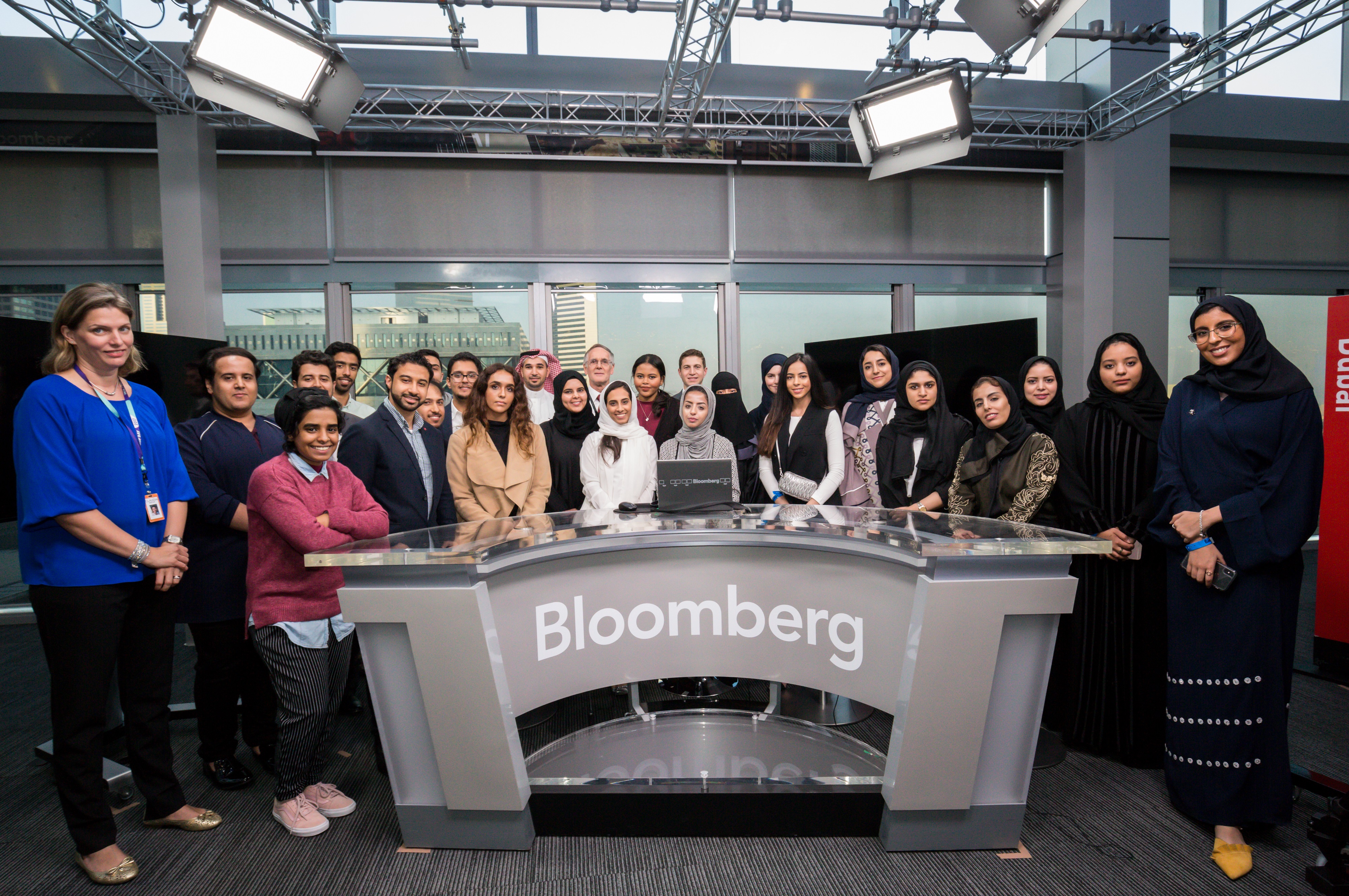 Group photo bloomberg tv studio