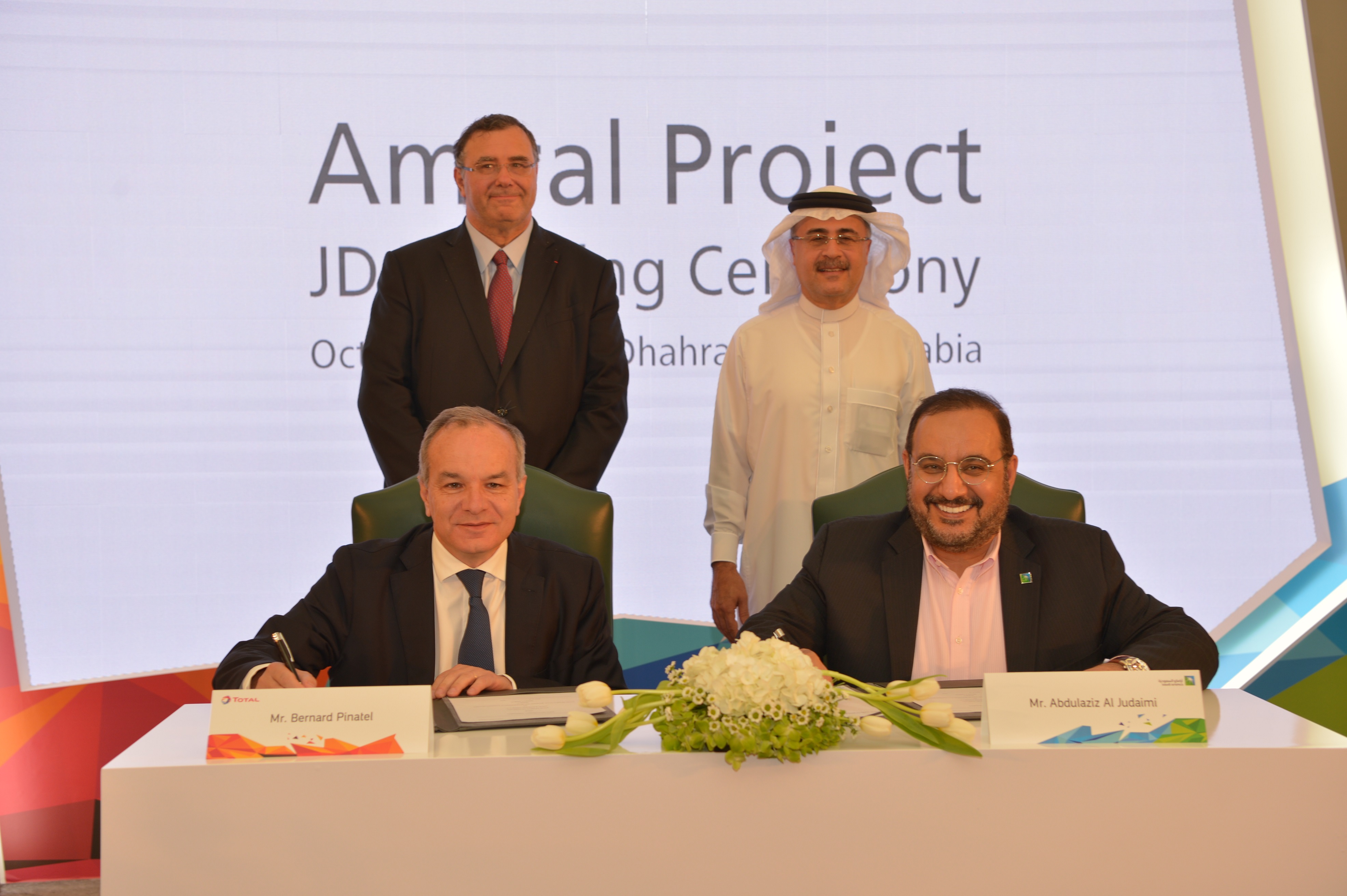 Saudi Aramco and Total Signing