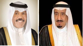 الملك سلمان وامير الكويت